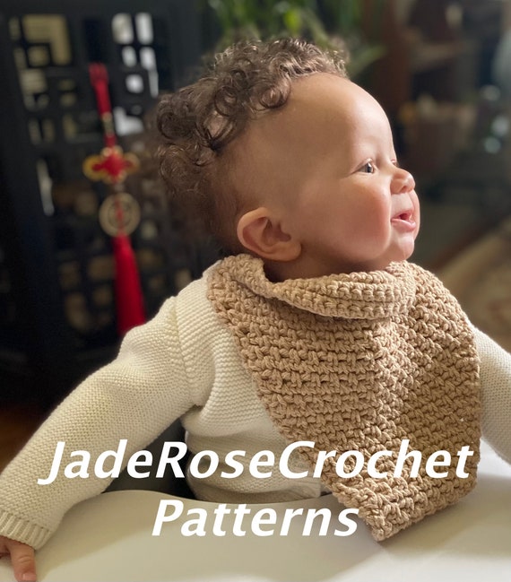 Crochet baby bandana bib pattern hotsell