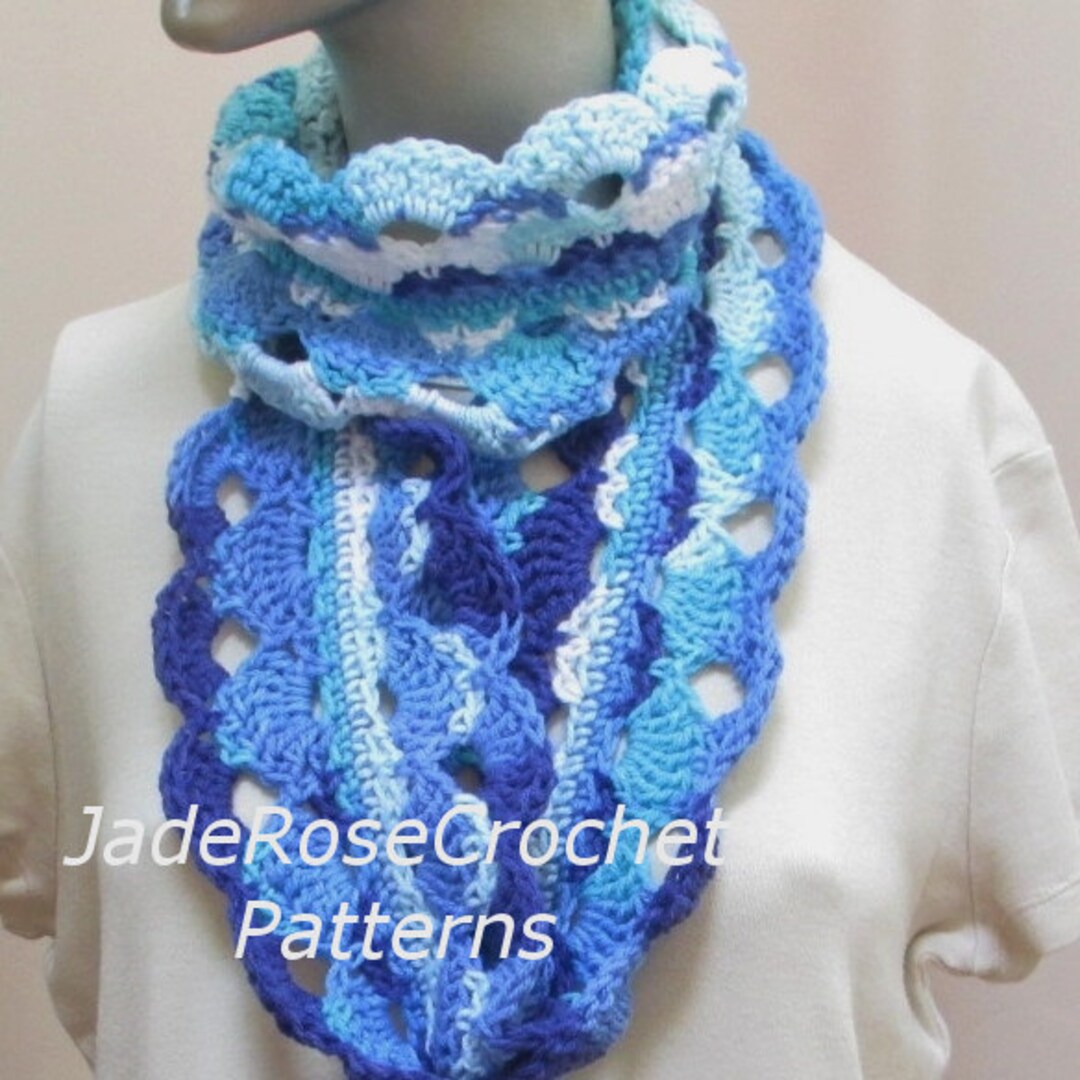 Crochet Infinity Scarf Pattern, Crochet Cowl Pattern, Circle Scarf ...