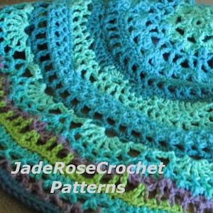 Crochet Afghan Pattern Mandala Medallion, Lap Blanket, Mandala Afghan Pattern, PDF904