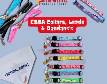 ESSA Plushie Collars and leads cute fruit and heart designs for Emotional Support Stuffed Animal and Accessories