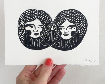 Look Inside Yourself Blockprint