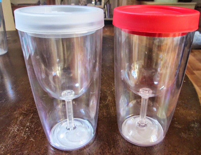 Wine glass sippy cup Travel Wine Glass Adult Sippy Cup 9 0z Etsy