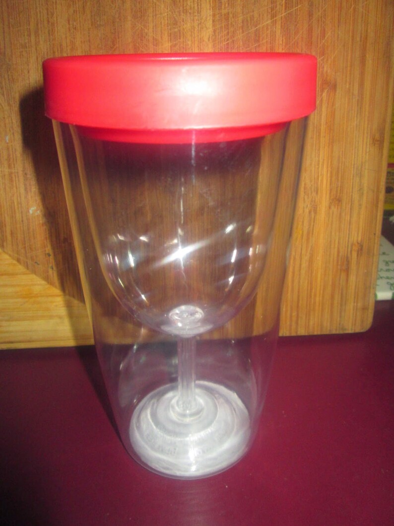 Wine glass sippy cup Travel Wine Glass Adult Sippy Cup 9 0z Etsy