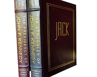 JFK Le lotte e la presidenza Set in pelle Parmet Easton Press di John F. Kennedy