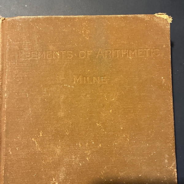 Elementi di aritmatica 1893 di William J Milne PhD