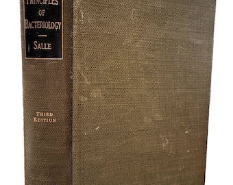 1948 Podstawowe zasady bakteriologii A.J. Salle, wyd. 3, Vintage Science