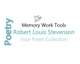 Robert Louis Stevenson Poetry Copywork | Cursive Tracing | Four Poem Set