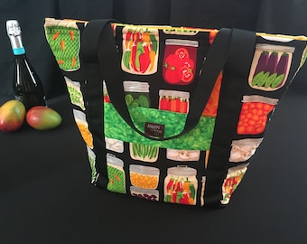 Washable, Insulated Market Tote - Canning