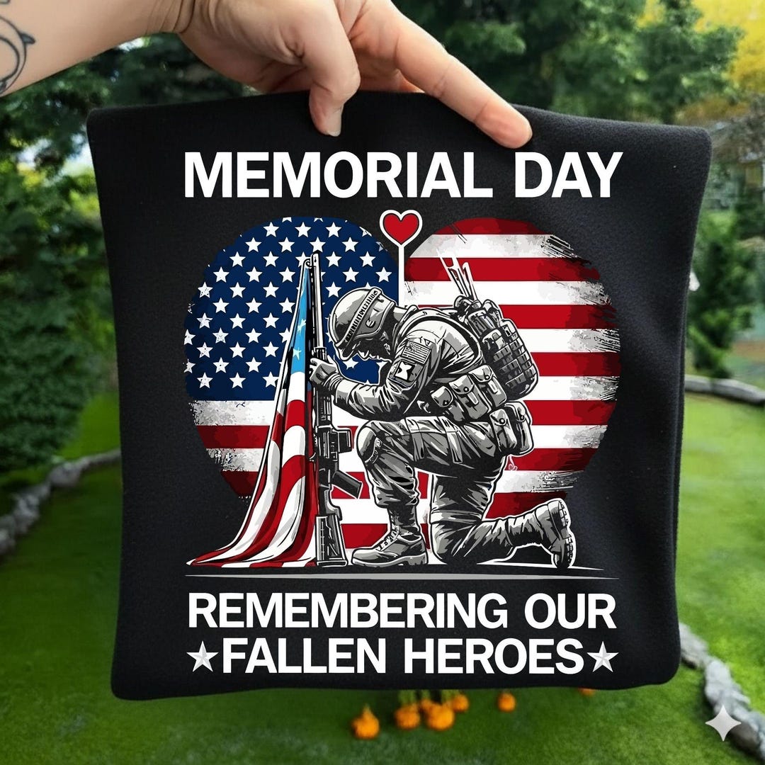 Memorial Day Soldier Tribute PNG SVG, Remembering Fallen Heroes ...