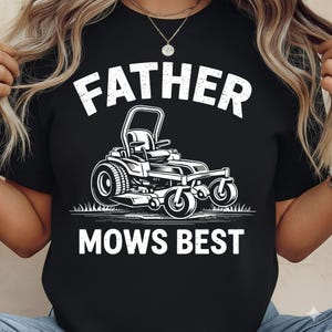 Father Mows Lawn Mower Dad Design (PNG SVG)