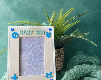 Handcrafted Personalised Photo Frame | Wedding Gift, New Baby Gift, Anniversary & Birthday Keepsake