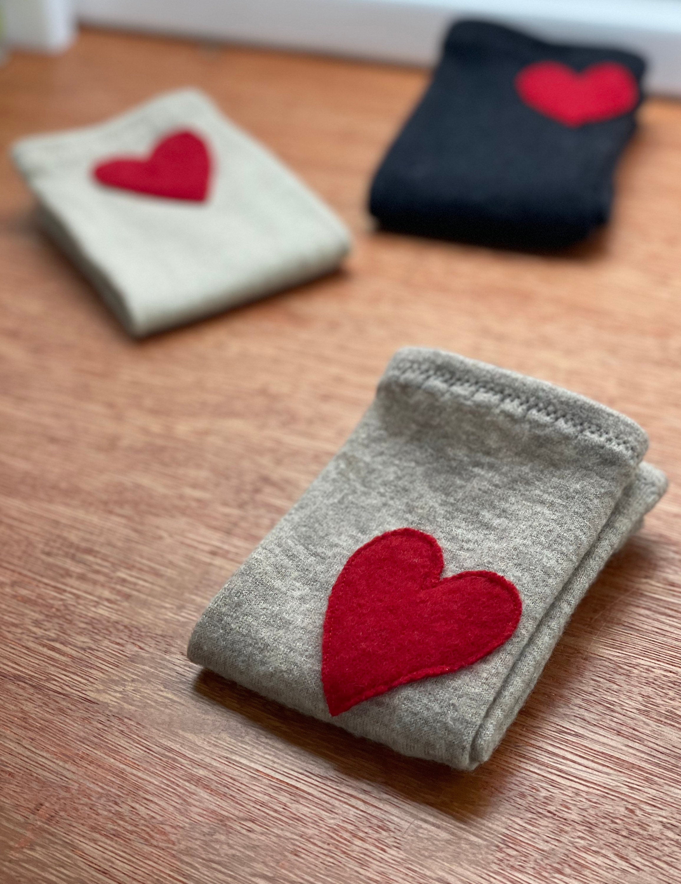Limited edition heart Cashmere Wrist Warmers no thumbs Etsy