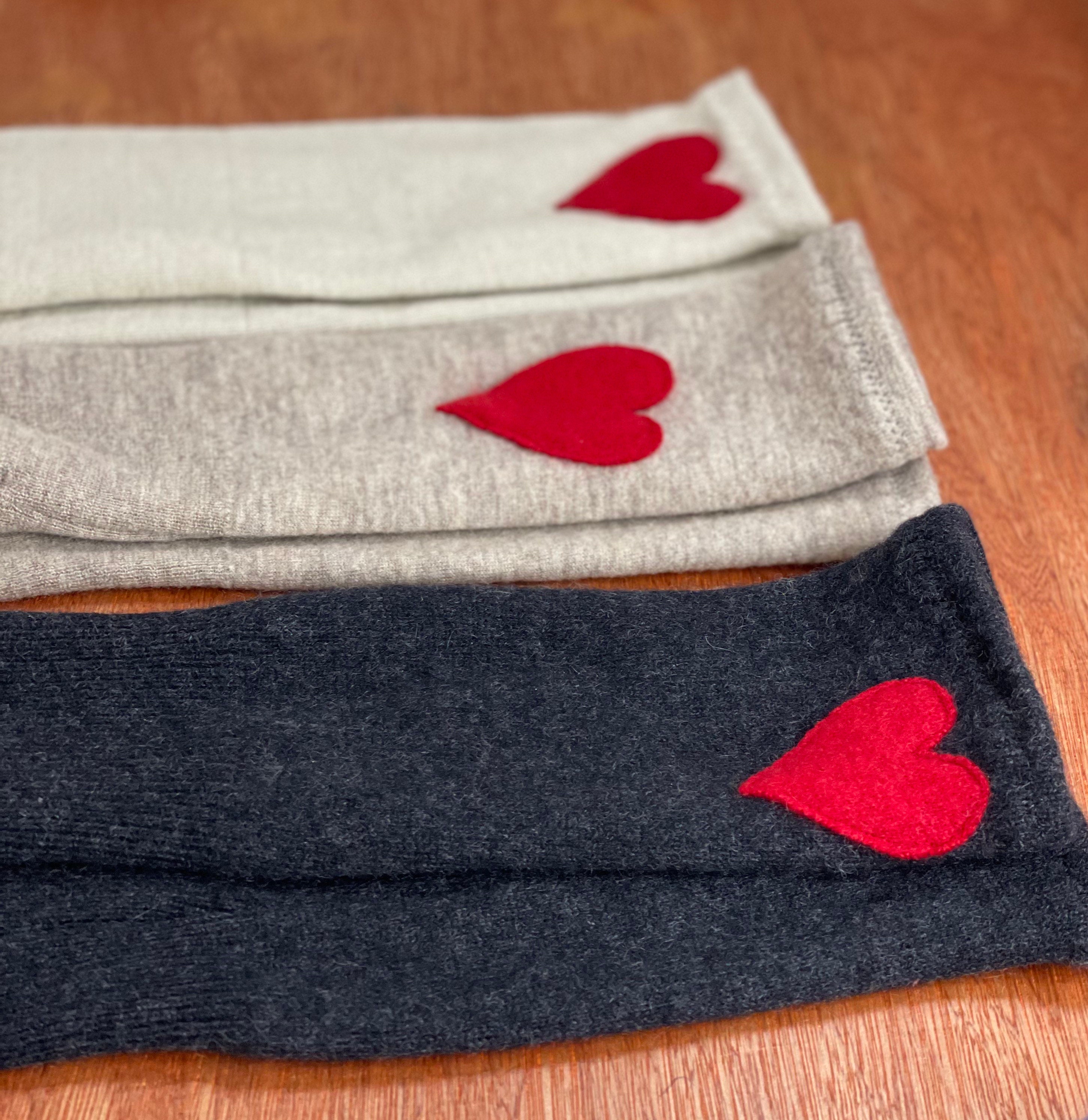 Limited edition heart Cashmere Wrist Warmers no thumbs | Etsy