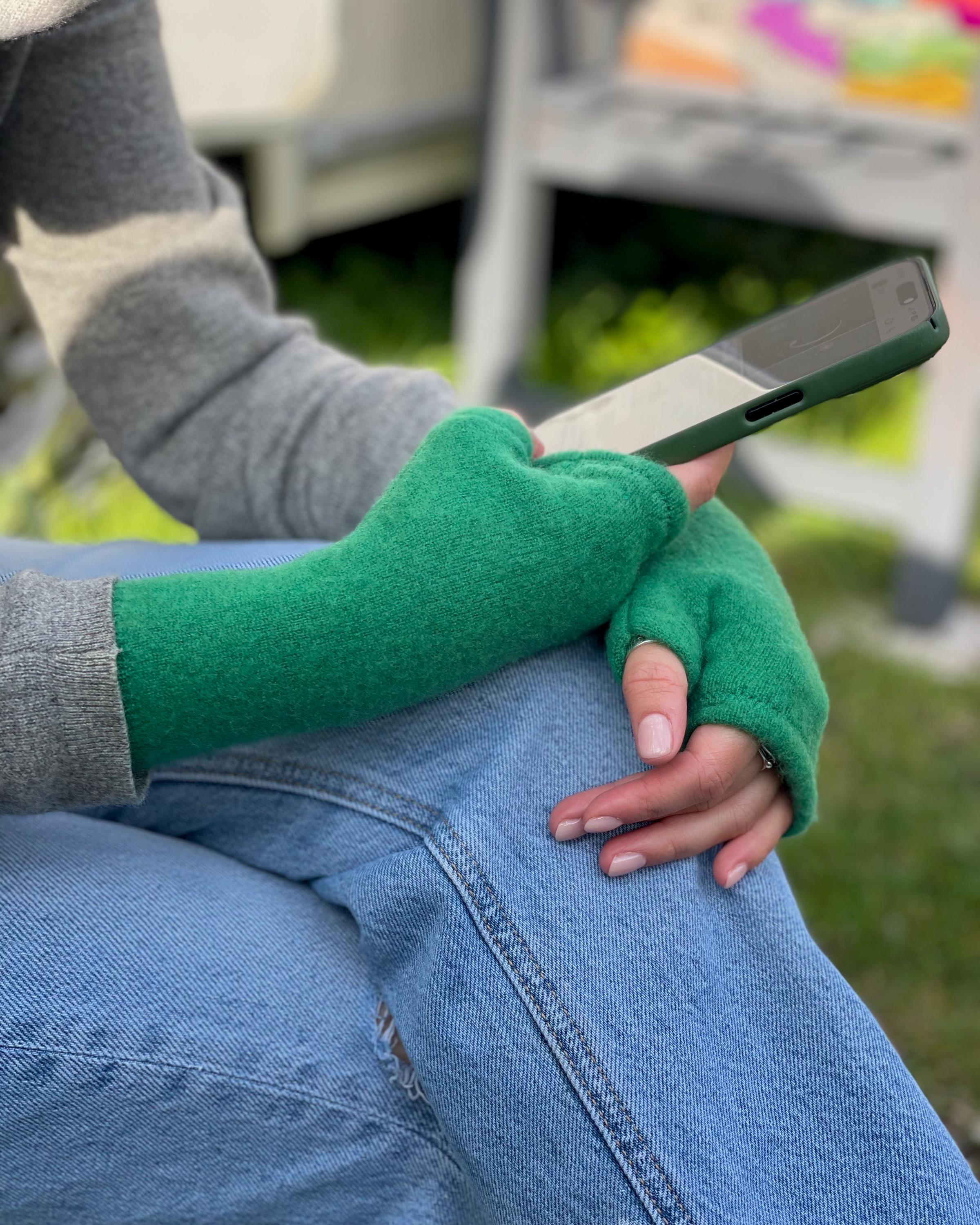 Guantes Sin Dedos Mujer Boao 2 Pares De Guantes De Invierno Sin Dedos Cortos Para Visualización Guantes Frio