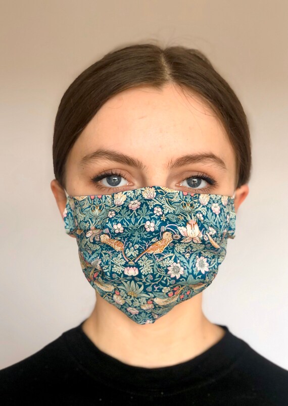 Liberty Of London Adjustable Face Mask Woman S Etsy Liberty Of London Adjustable Face Mask Woman S Etsy