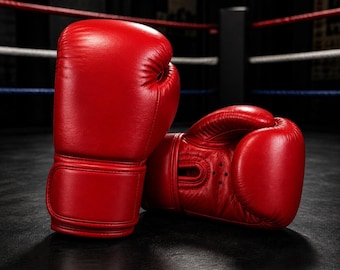 Custom Boxing No Life' Leather Boxing Gloves – Personalized Gift