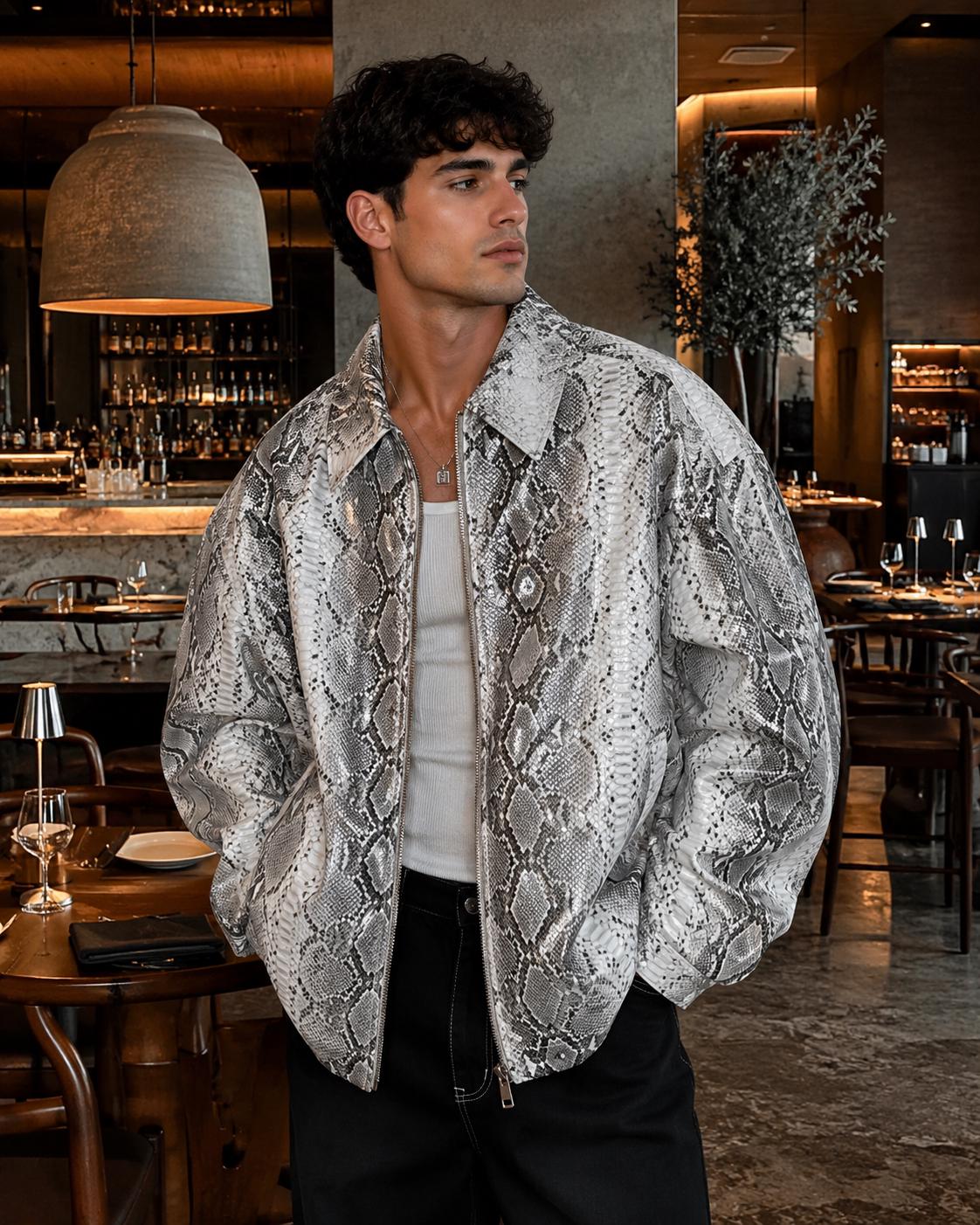 Snake skin jacket - Etsy 日本