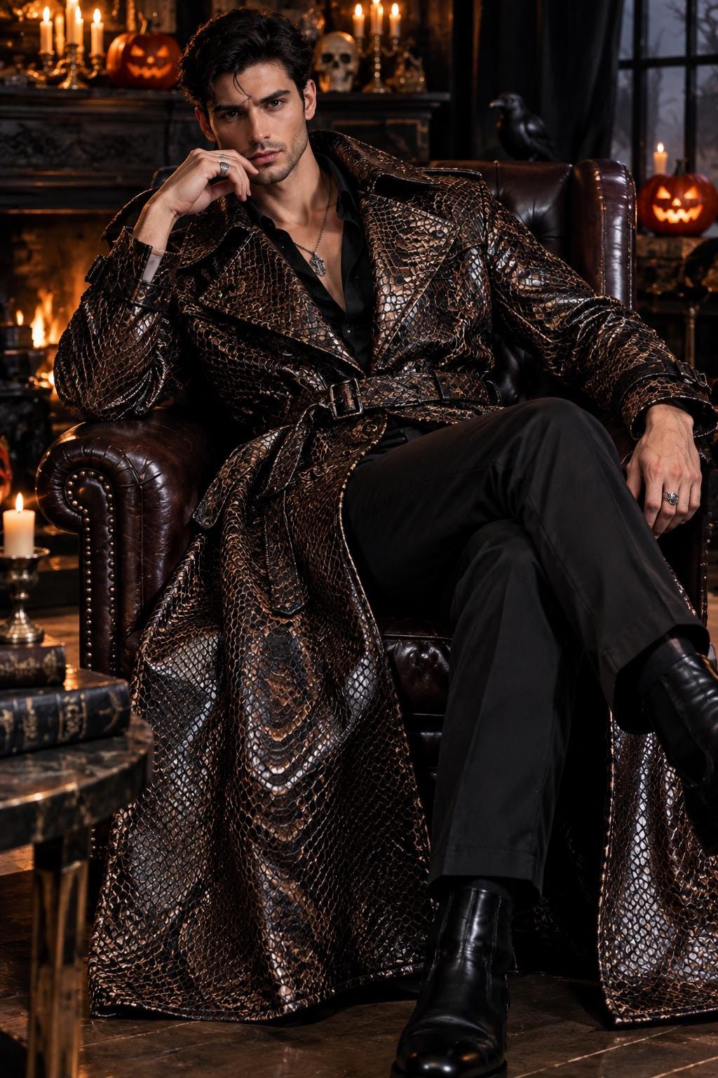 Python Trench Coat - Etsy