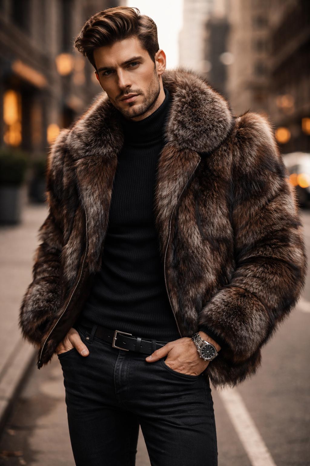 Cappotto di pelliccia da uomo - Italia