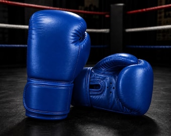 Leather Boxing Gloves, Personalized Training Gift