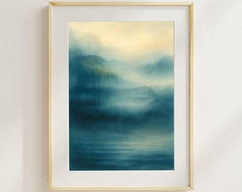 Louisiana Bayou Fine Art Print – Misty Landscape, Southern Marsh (Digital Download)