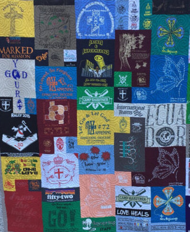 Mosaic TShirt Quilt DEPOSIT Tshirt Quilts T Shirt Quilt Etsy