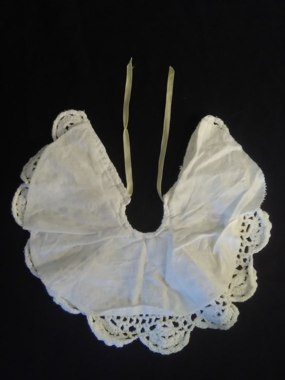 Vintage Newborn White Crochet Doily Girls Baby Co… - image 4