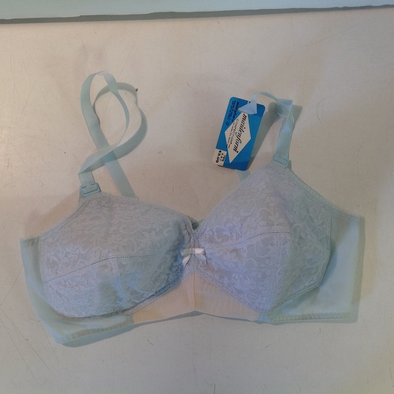 Vintage Unused Mid Century Light Blue 38C 7806 Maidenform Confection Lace  Bra 