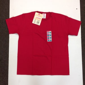 Vintage 1996 Hanes Her Way Cotton Medium Cherry Women&#39;s T-Shirt New with Tags