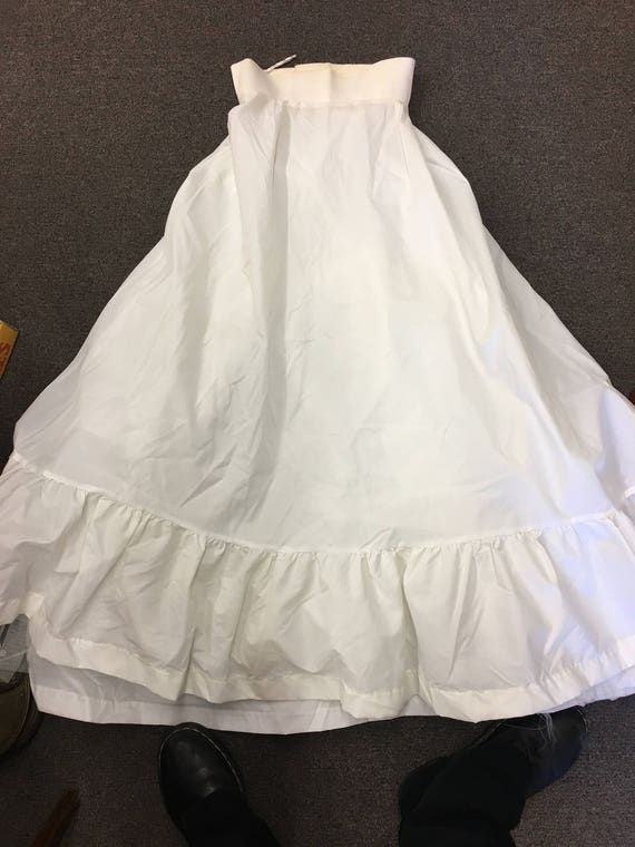 Vintage Junior Bridesmaid Crinoline Slip Flower Gi