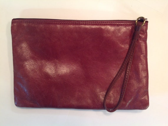 Vintage 1980's Letisse  Maroon Hand Purse with St… - image 2