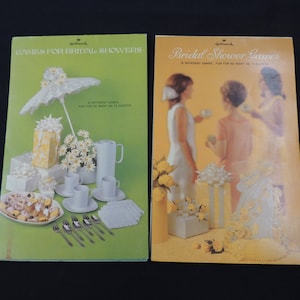 Vintage Hallmark  Bridal Shower Games 8 Different Games for as many as 12 Guests. Set 2