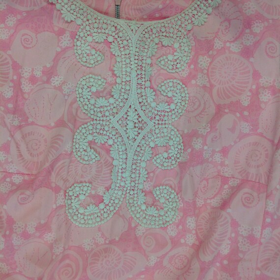 Vintage 1960's Lily Pulitzer Sleeveless Pink Flor… - image 4