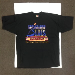 Vintage 1991 8th Annual Chicago Blues Festival T Shirt White