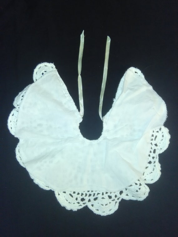 Vintage Newborn White Crochet Doily Girls Baby Co… - image 3