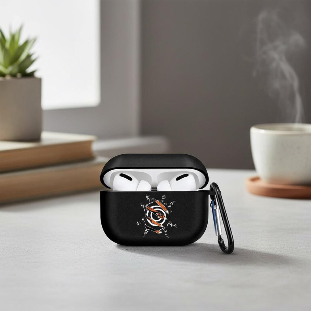 Eight Trigrams Seal Airpods Case | Black Silicone AirPod Pro Cover ...