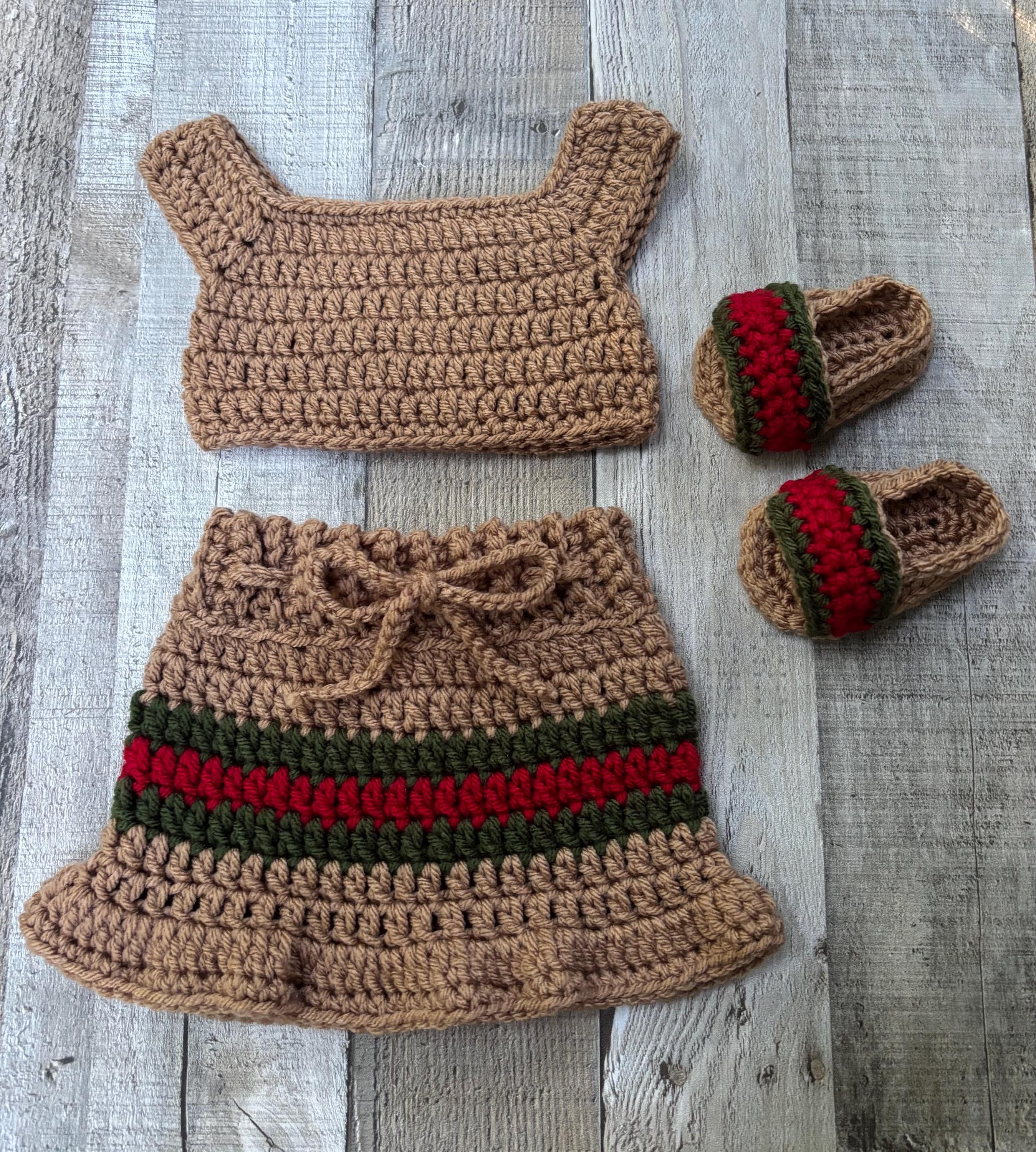 gucci crochet dress CORA KAFTAN DRESS - Summer The Houses childrenswear collection Size:Pre-order Custom Size>11 +$50 nhdress3070