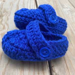 Crochet Infant Baby SANDALS Button Strap CLOG Booties // Size 3-12 Mos // Many Color Options image 9