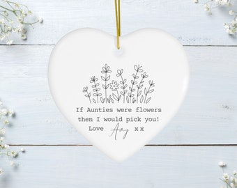 Auntie Gift - If Aunties were flowers I would pick you - Aunts Gifts - Gift Ideas for Aunties, Aunts, Aunty - Keepsakes for Aunties