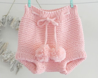 ENGLISH KNITTING PATTERN, Cute Baby Bloomers Pattern For Beginners, Summer Newborn Shorts , Diaper Cover Pattern, Bubble Shorts pattern