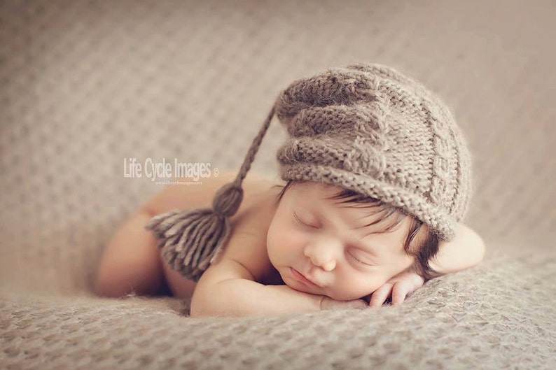 Newborn Hat KNITTING PATTERN The Kelley Slouch Hat Pattern image 3