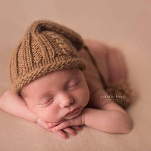 Newborn Hat KNITTING PATTERN The Kelley Slouch Hat Pattern image 7