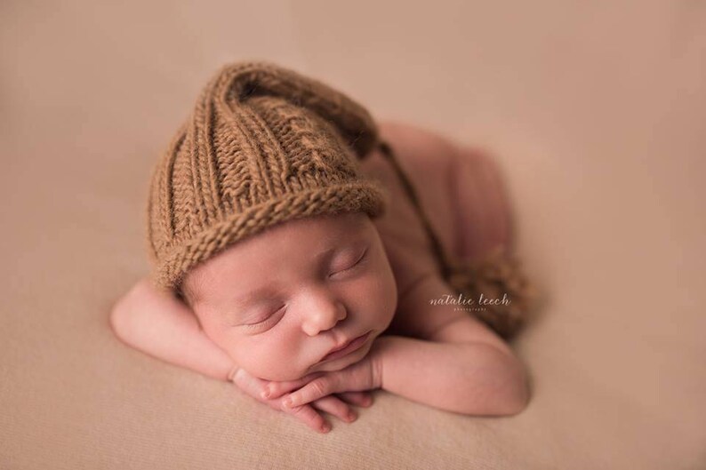 Newborn Hat KNITTING PATTERN The Kelley Slouch Hat Pattern image 7