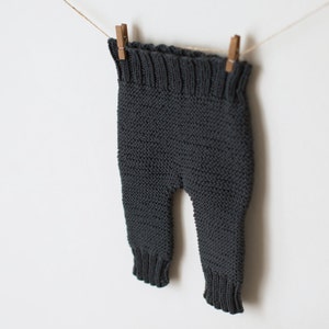 KNITTING PATTERN for the baby pants baby leggings toddler trouser newborn 1-3 months / 6-9 months / 12-18 months / 2-3 years sizes image 4