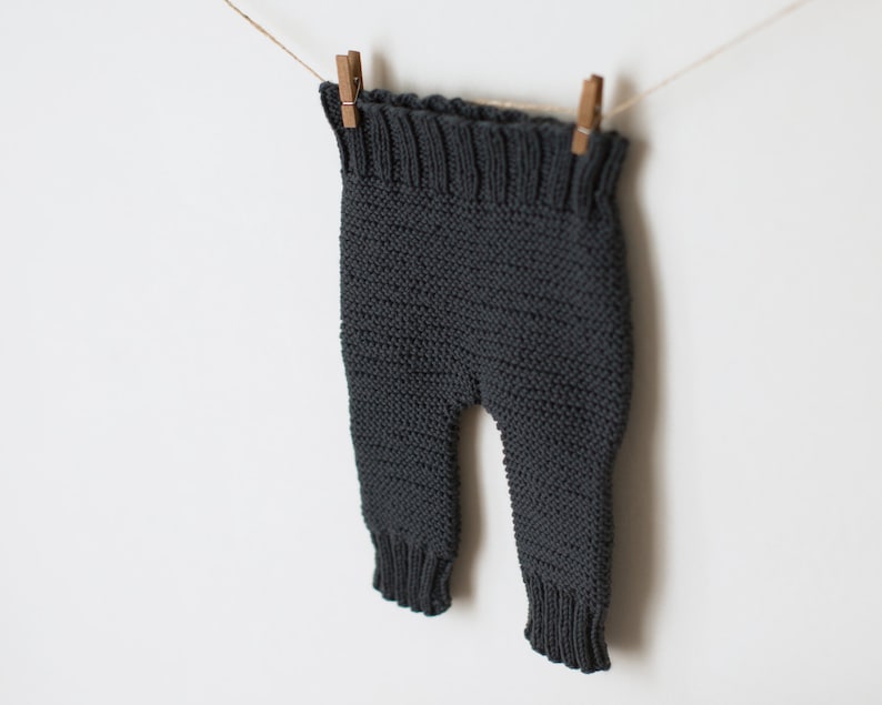 KNITTING PATTERN for the baby pants baby leggings toddler trouser newborn 1-3 months / 6-9 months / 12-18 months / 2-3 years sizes image 4