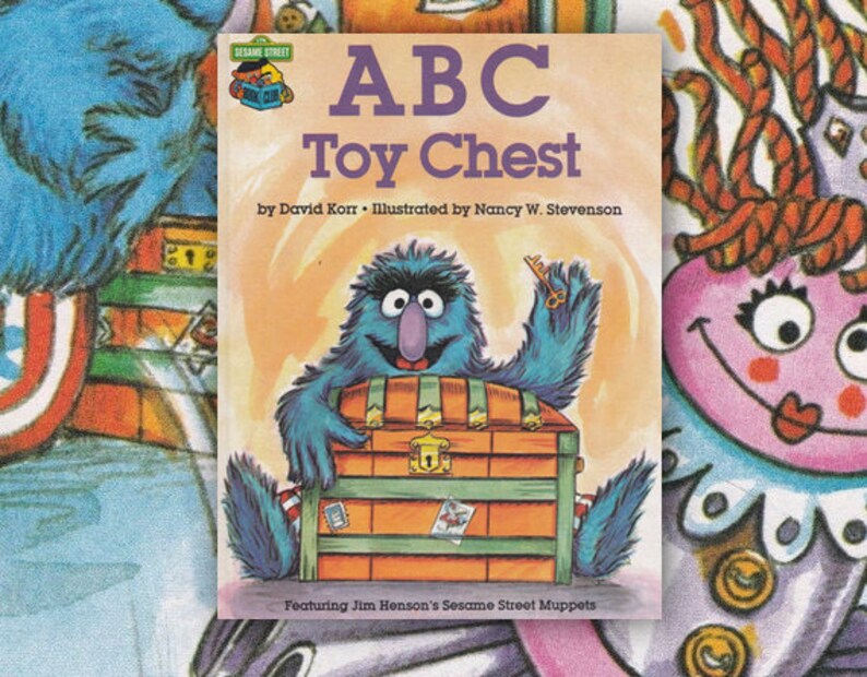 ABC toy chest Featuring Jim Henson's Sesame Street Etsy