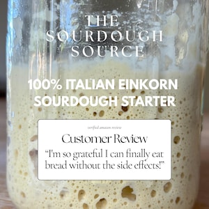 Pasta madre di farro monococco italiano biologico disidratata a basso contenuto di glutine DOPPIA dose per 2 lieviti completi