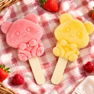 Panda Ice Cream Mold: Zoo Animal Silicone Popsicle Maker, Food Grade Easy Release