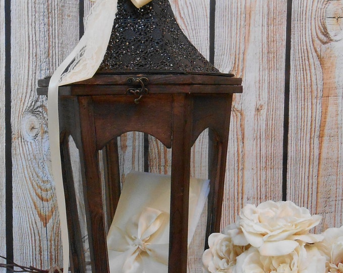 Lantern Wedding Card Holder / Large Wedding Lantern / Card Box Etsy