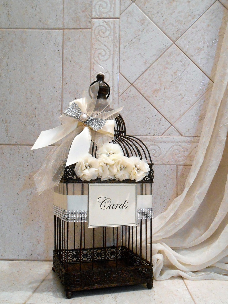 Elegant Birdcage Wedding Card Holder Wedding Card Box Glam Etsy